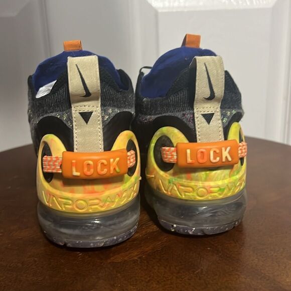 🔥Women NIKE Air Vapormax 2020 FK Flyknit Sz 7 Grey Yellow CJ6741-002 - PERFECT - Picture 9 of 13